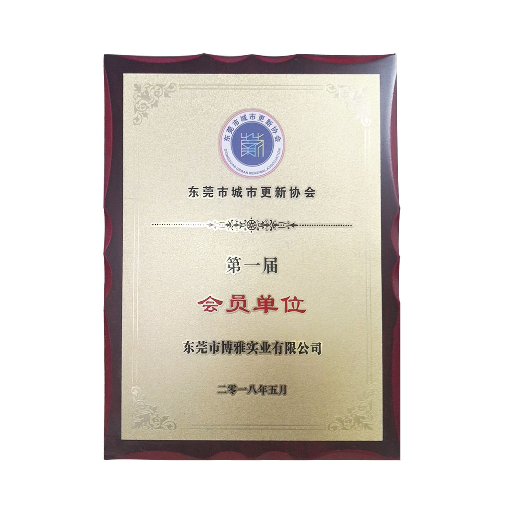 Member unit of the first session of dongguan city renewal association