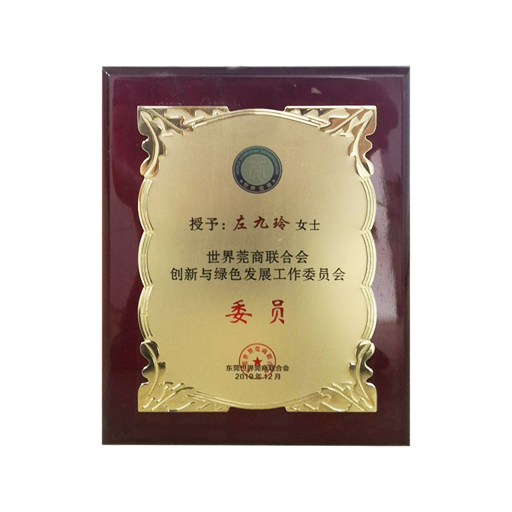 Member of innovation and green development working committee of world dongguan merchants association